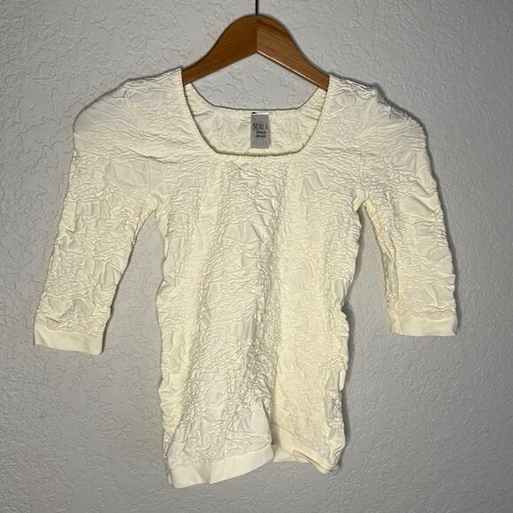 NEW Scala Seamless Shapewear 1/2 Sleeve Top - Picture 1 of 3